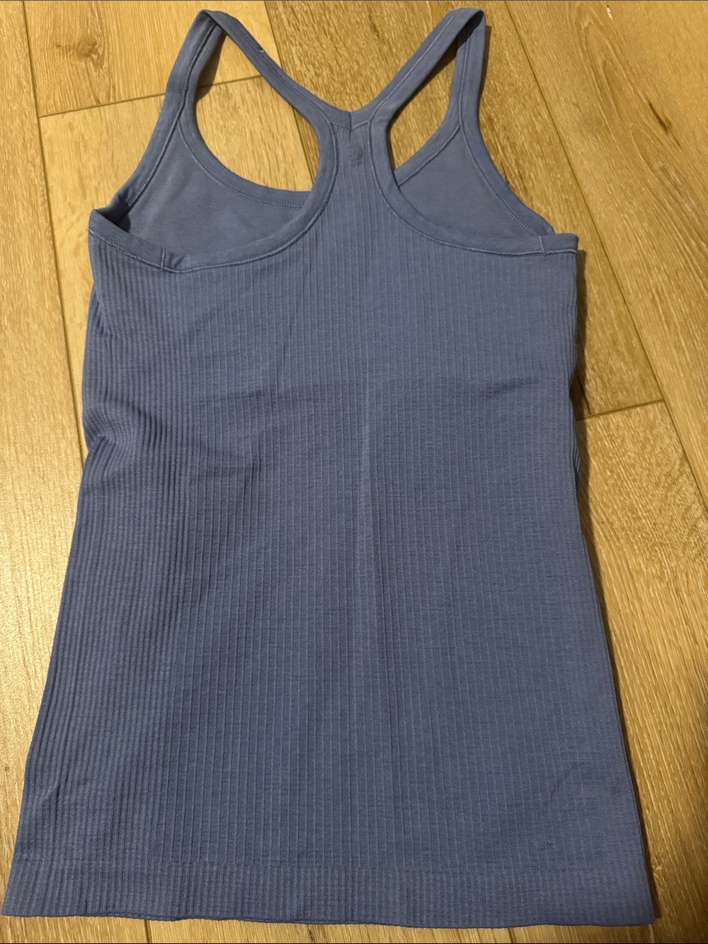 Lululemon Ribbed Racerback Tank Top - Blue - Picture 3 of 4